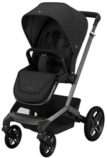 Детская коляска Maxi-Cosi Fame 3 в 1 с автокреслом Coral 360 Essential grey Twillic Black/Черный