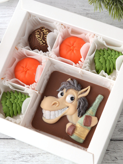 Шоколадный подарочный набор "Новогоднее настроение" #1 с символом года