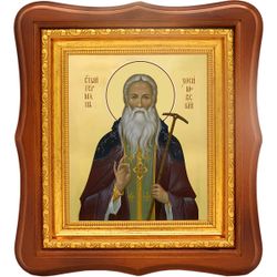 Герман Зосимовский (Гомзин) преподобный. Икона на холсте.