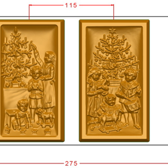 AR195-116 | Форма для шоколадных изделий (275*175 мм)