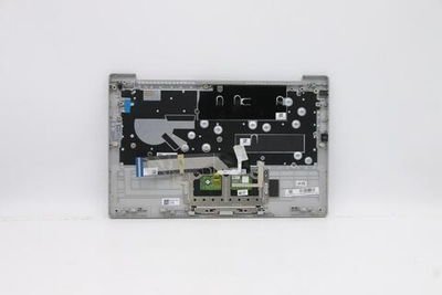 Верхняя панель с клавиатурой (топкейс) для ноутбука Lenovo IdeaPad 5-14IIL05. раскладка - русская, без подсветки, серая (5CB0Y89258), оригинал