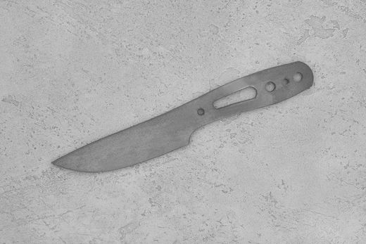 Заготовка для ножа, сталь JM390A 2,9мм. Модель "ТузЪ" с клинком 82мм, ТО 62-63HRC