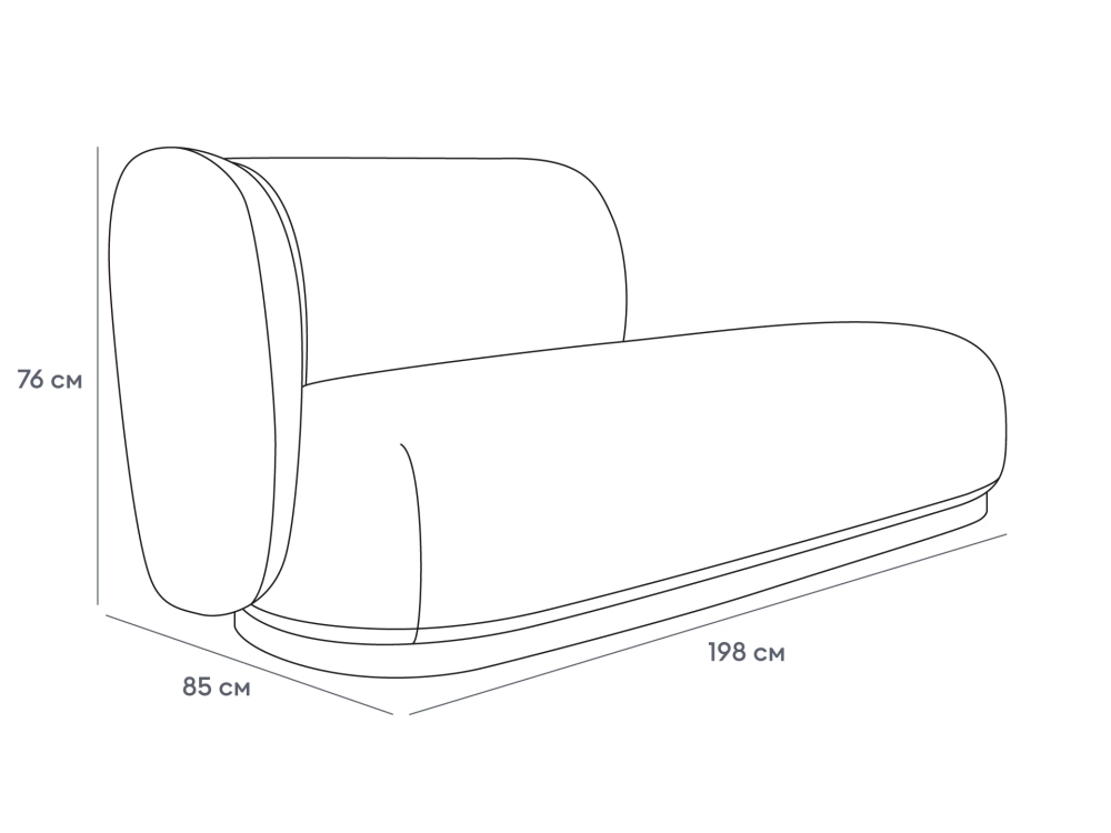 Кушетка Lucca левая