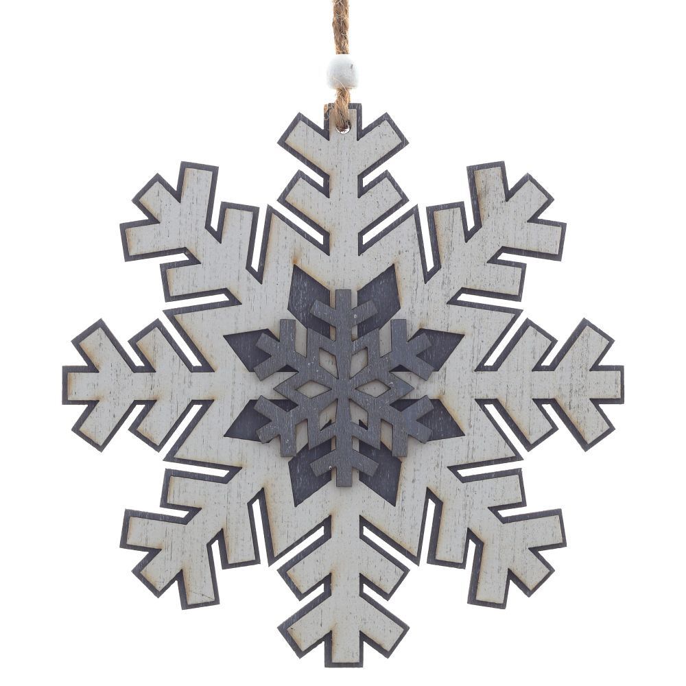 GAEM Украшение новогоднее "Снежинка", L15 W0,5 H16 см, 3в.