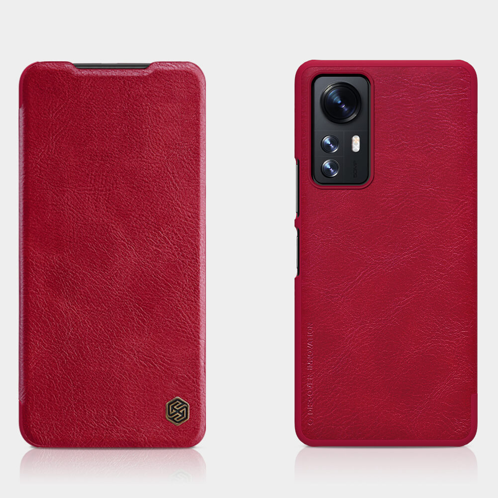 Кожаный чехол-книжка Nillkin Leather Qin для Xiaomi Mi 12 Lite