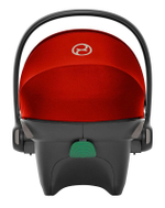 Коляска 3 в 1 Cybex Priam IV Chrome Brown complete и автокресло Aton S2 i-Size Hibiscus Red Off White