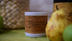 Малая фарфоровая пиала или миска для завтрака с берестой. Коллекция Чеховская или Мелиховская