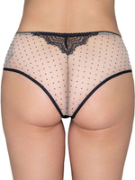 Трусы-бразилиана Desire (Размер: 44) (Цвет: черный с бежевым)