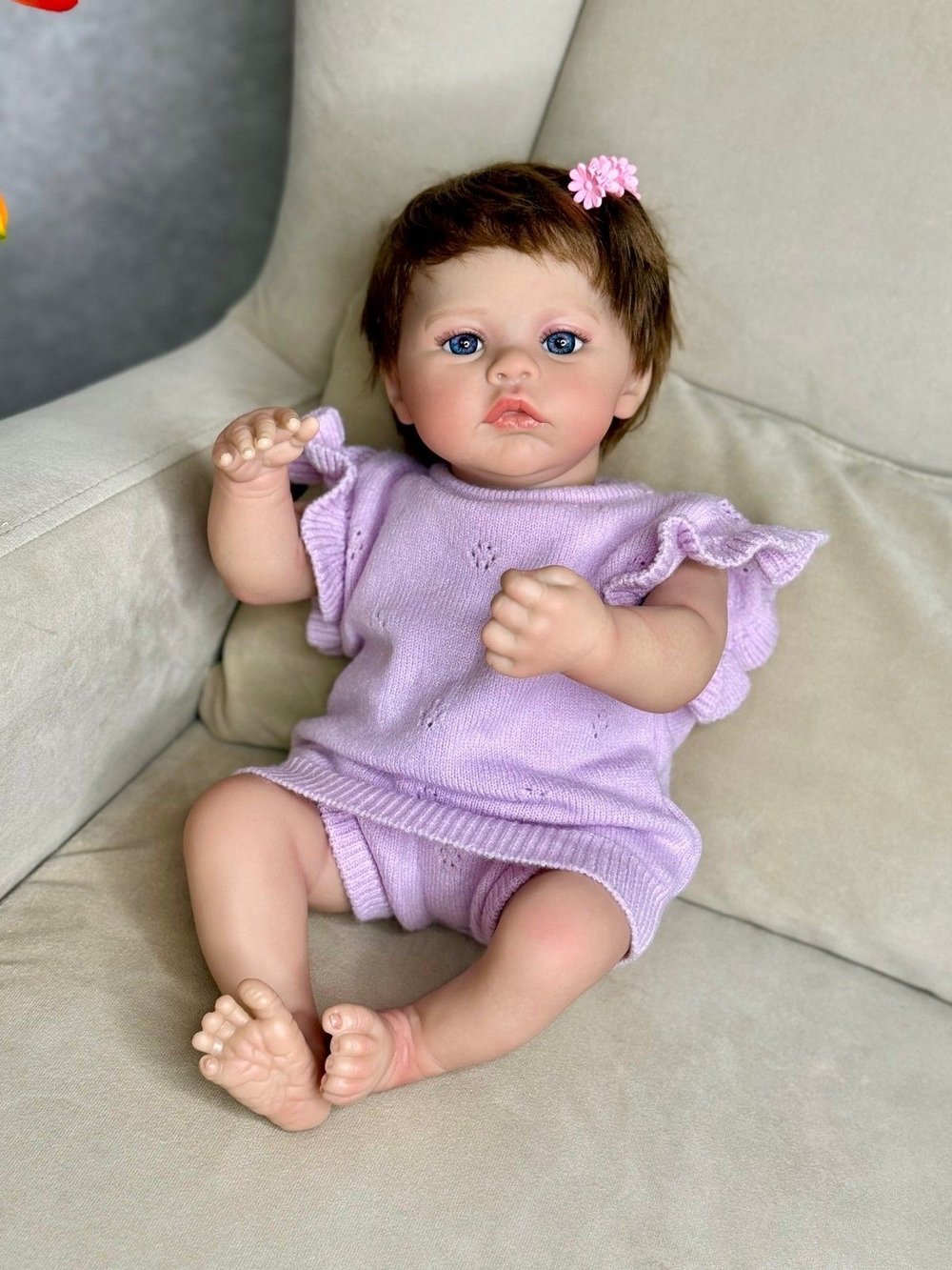Кукла Реборн мягконабивная 46см (FA-537)