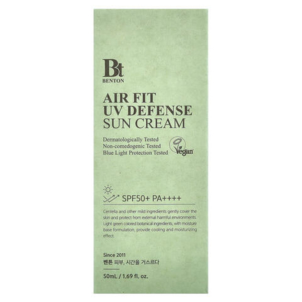 Benton, Air Fit UV Defense, солнцезащитный крем, SPF 50 / PA ++++, 50 мл (1,69 жидк. унц.)