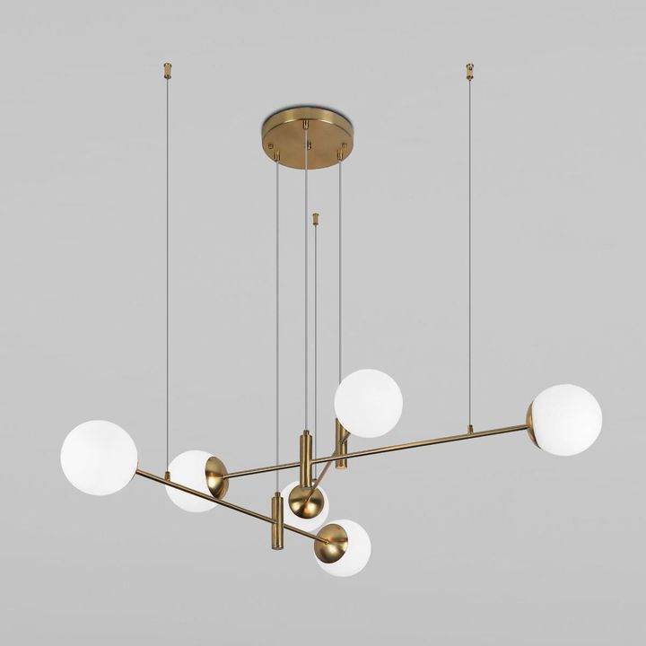 Подвесная люстра Eurosvet Planet 70146/6 латунь Smart