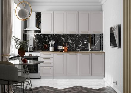 Кухонный гарнитур "Милена" 2,0м (белый/шампань), Интерьер Центр, г.Пенза