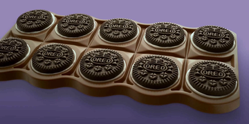 Шоколад молочный Милка сендвич с печеньем Орео со вкусом ванили, 92 г (Германия)