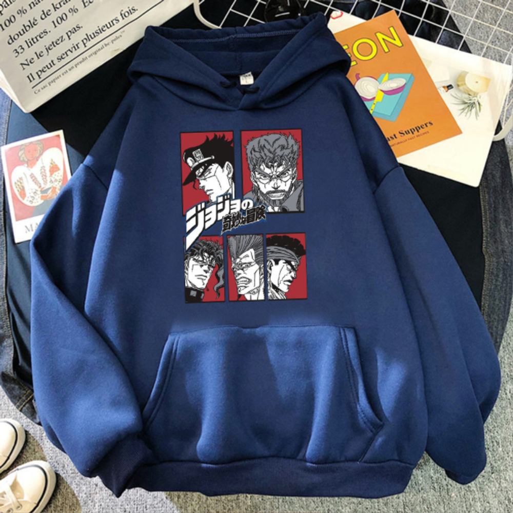 Толстовка "Невероятные приключения ДжоДжо" (син.)