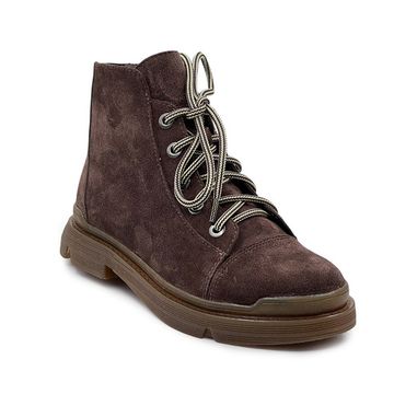 Ботинки CV COVER коричневые замшевые на шерсти - фото 2, 78229-3  COV