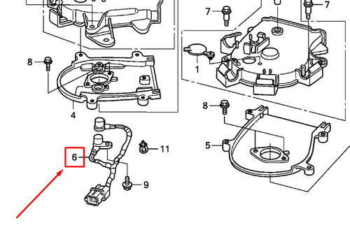 35695-ZY3-003 SENSOR (TDC1-TDC2)