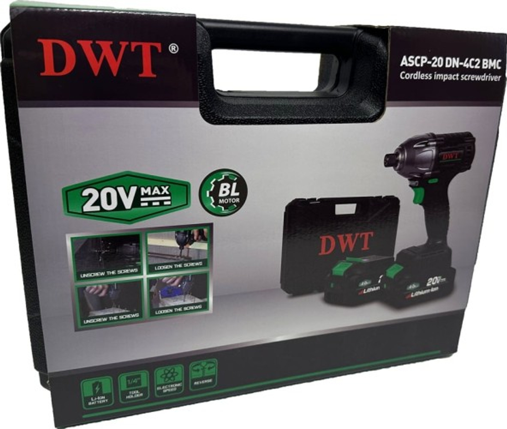Винтоверт аккумуляторный DWT ASCP-20 DN-4C2 BMC ударный