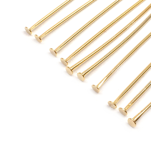 Пины с шапочкой 30х0.7 мм (10 шт), позолота