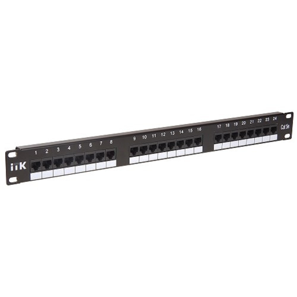 ITK PP24-1UC5EU-D05 1U патч-панель кат.5Е UTP, 24 порта (Dual)