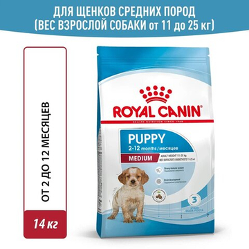 Корм для щенков средних пород, Royal Canin Medium Puppy