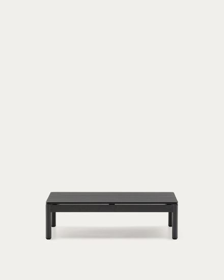 Журнальный столик Sorells из серого алюминия 57 x 91 см