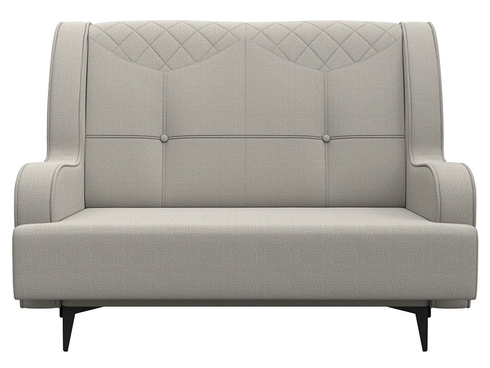 Диван прямой Неаполь 2-х местный, Амур 02 бежевый, Рогожка, 122707