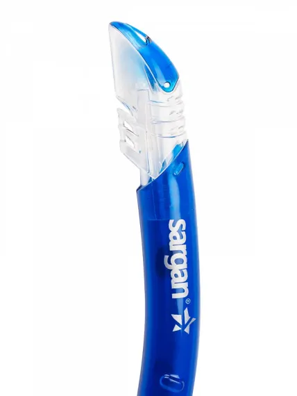 Набор маска+трубка Sargan Неро черный/синий