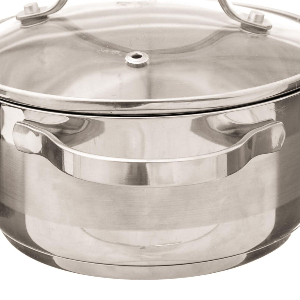 Кастрюля нерж, 5.2 л, с крыш, Катунь, Медея, КТ-АР-011-52, индукц