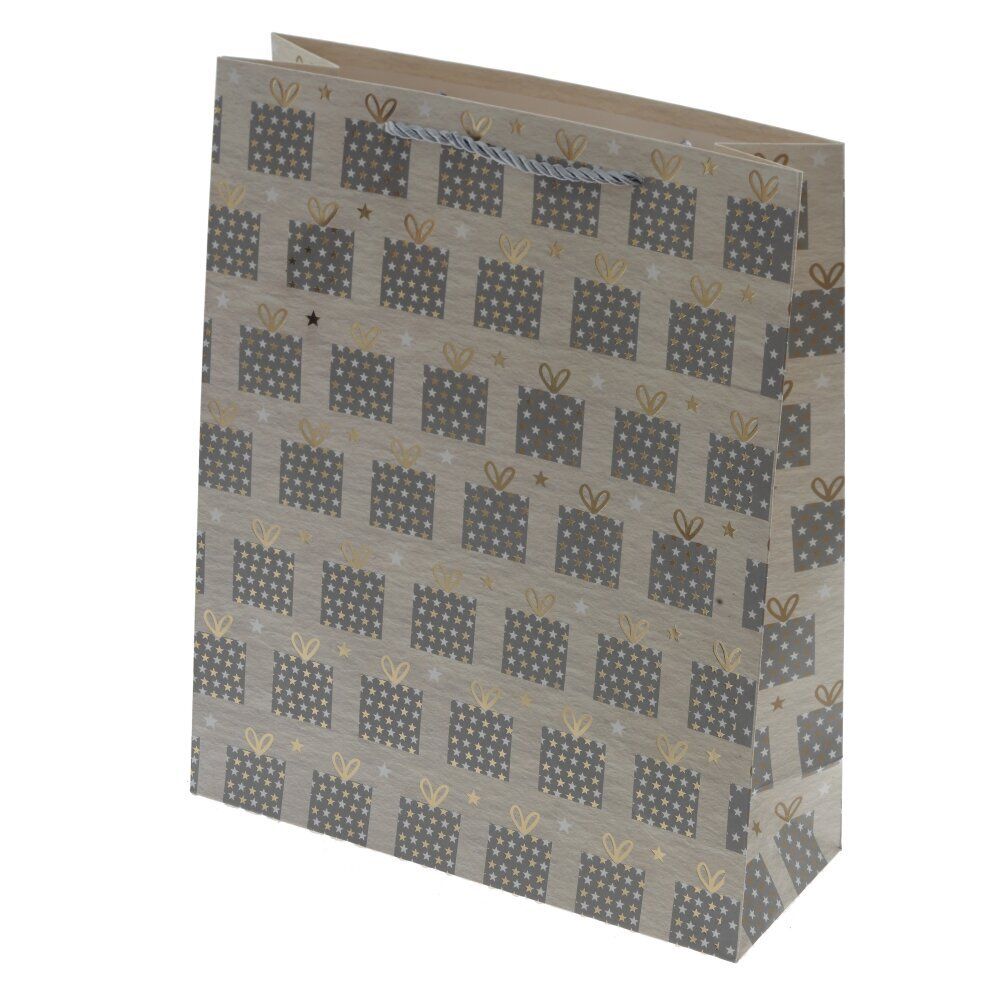 GAEM Пакет подарочный (бумага 210г/м2, блок 12шт), L26 W10 H32 см, 4в.