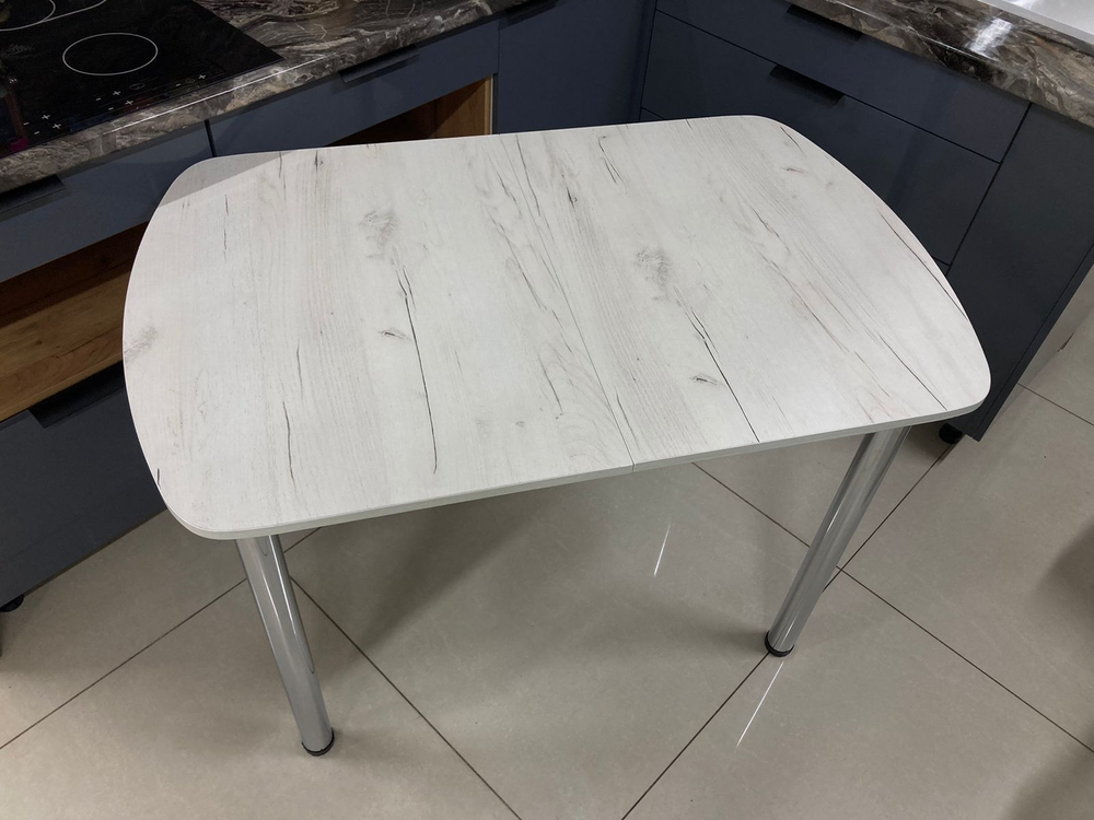 Стол ЛДСП 1100*700 нераздвижной (подстолье прямое нераздвижное дуб крафт белый)