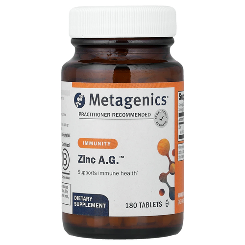 Metagenics, Zinc AG™, 180 таблеток (20 мг в 1 таблетке)