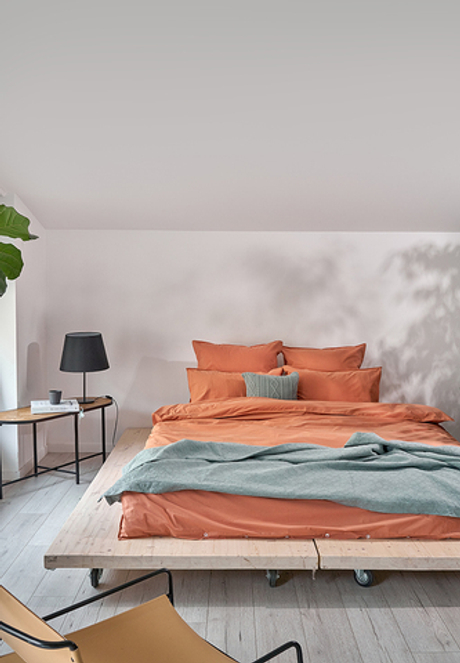 Постельное белье 1.5 спальное Luxberry Urban терракотовое