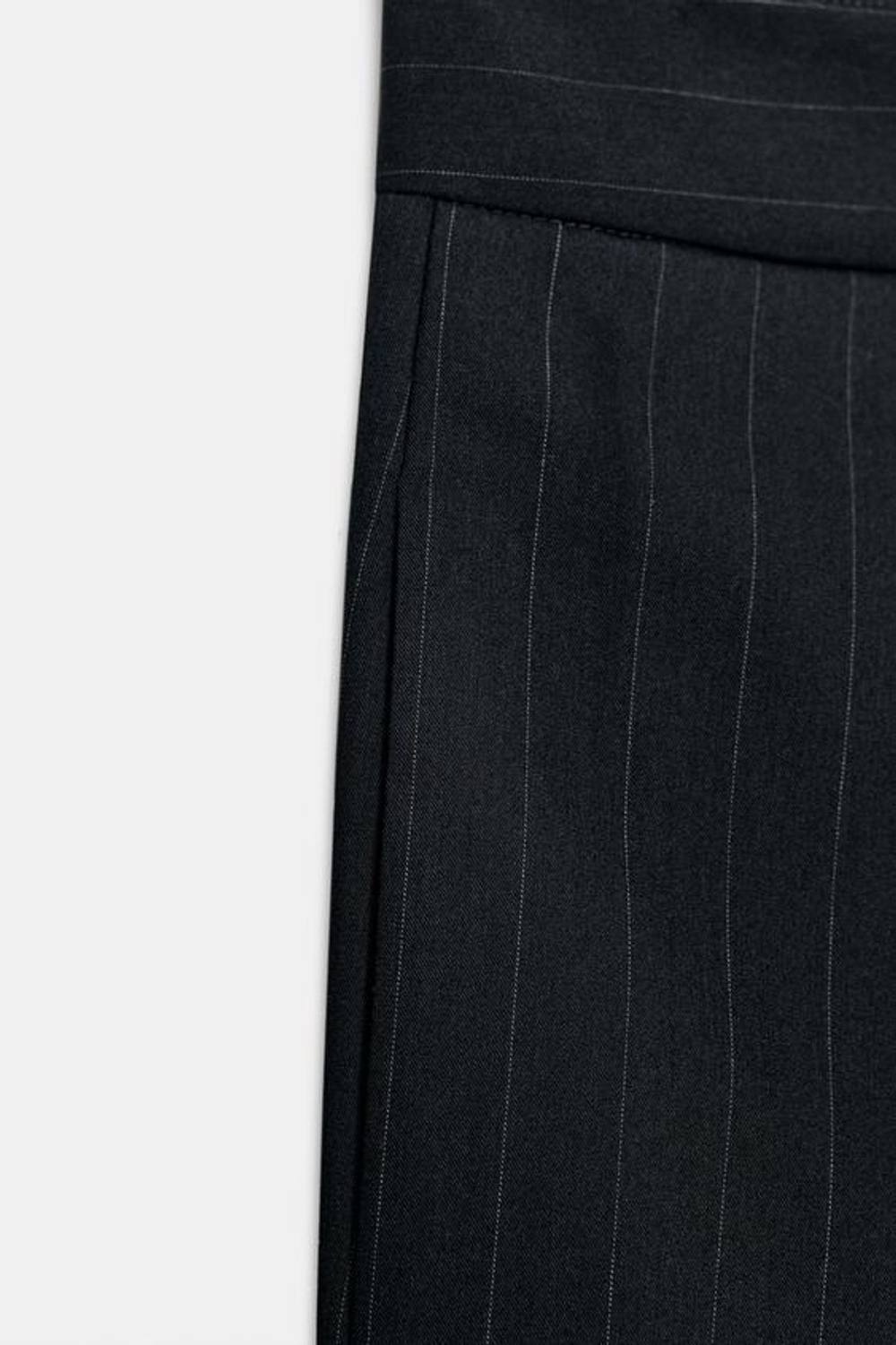 ZARA БРЮКИ В ПОЛОСКУ С ЗАЩИПАМИ — ZW COLLECTION, В ПОЛОСКУ