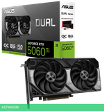 Видеокарта Asus Dual GeForce RTX 5060 Ti 8GB GDDR7 OC Edition DUAL-RTX5060TI-O8G (90YV0MP2-M0NA00)