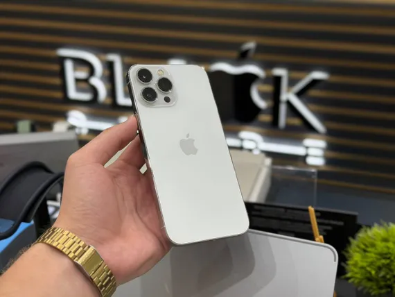 Б/У Телефон Apple iPhone 13 Pro Max 256Gb Silver 80% (YRV0T66V9P)
