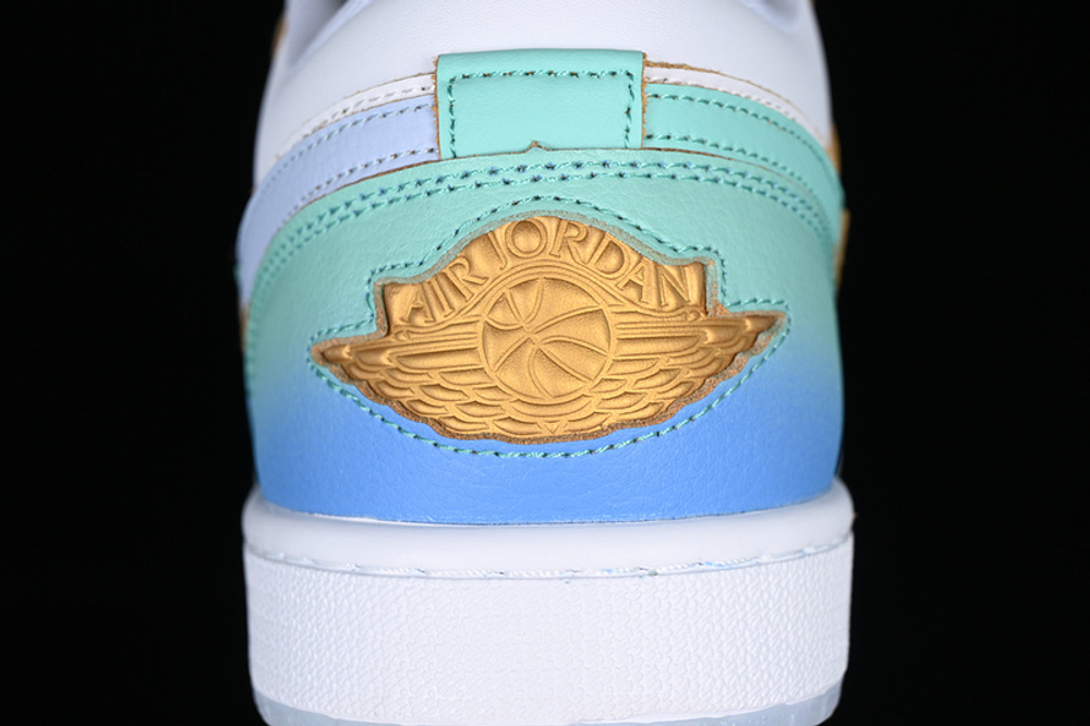 Blue white and gold jordan 1 hotsell