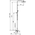 Душевая стойка со смесителем Gappo G2417-9