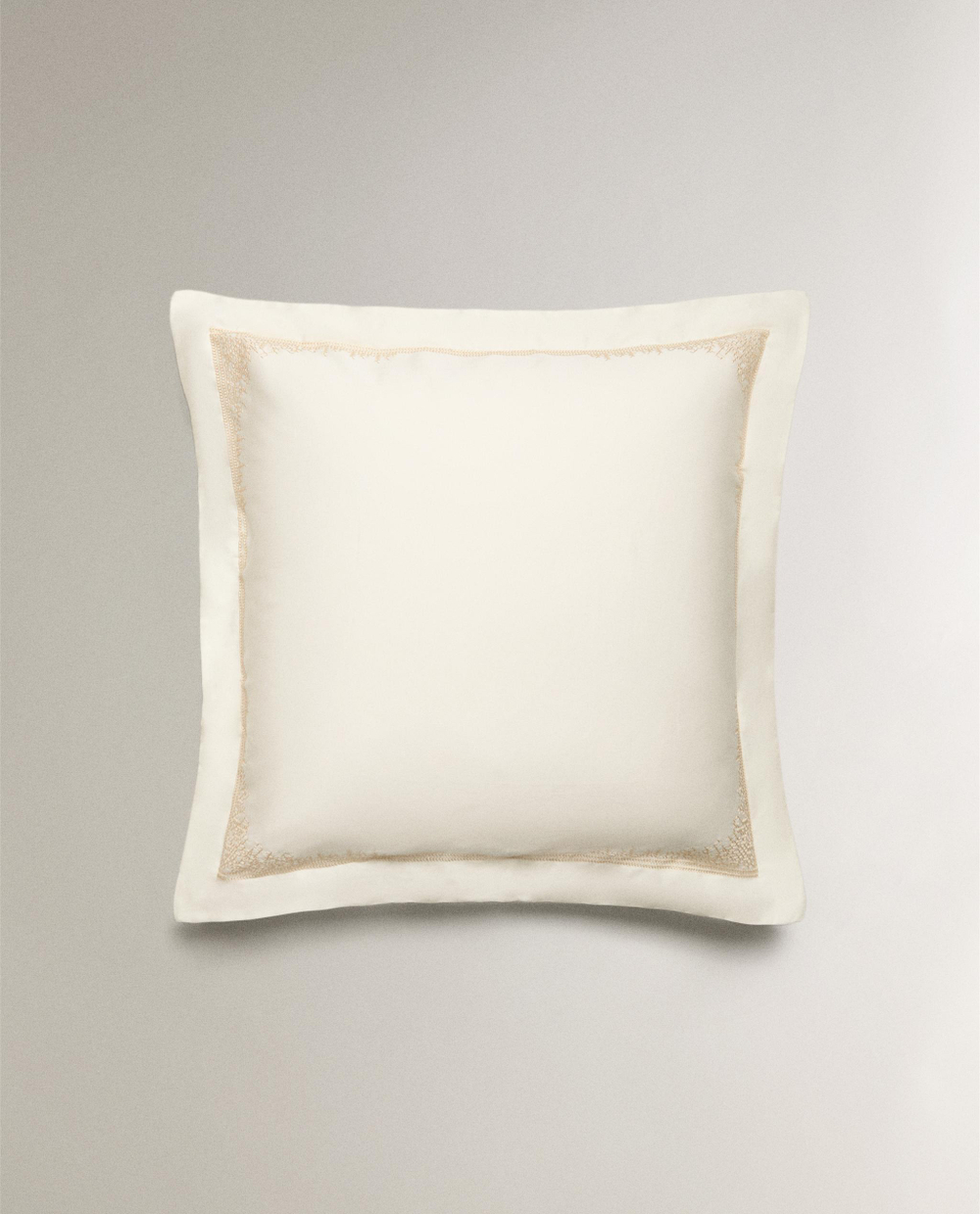 Наволочка Zara Home сатин, хлопок 100%, однотонный, 6170/091