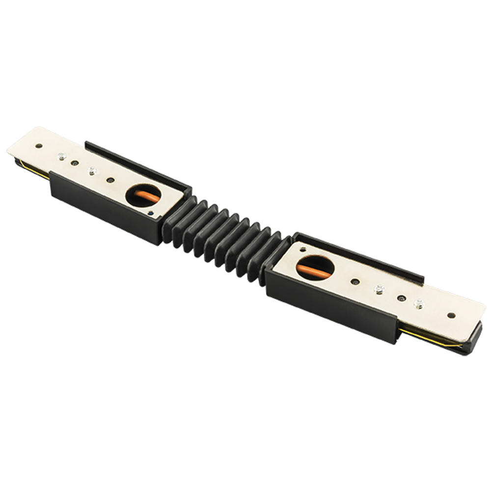 502157 Соединитель трековый однофазный BARRA регулируемый гибкий ЧЕРНЫЙ