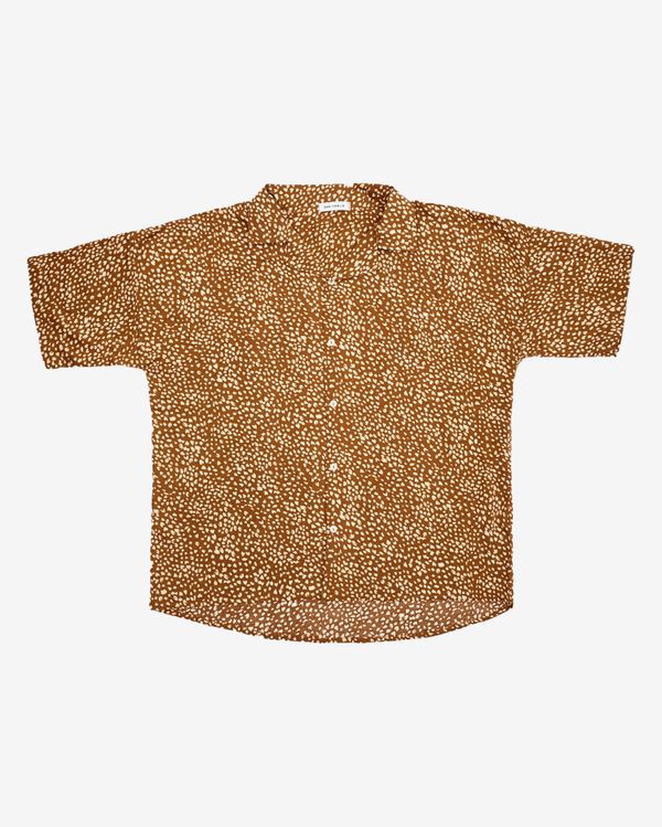 Рубашка Short Sleeve Shirt Brown Giraffe - фото 1