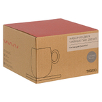 Набор из двух чайных пар темно-серого цвета из коллекции essential, 250 мл