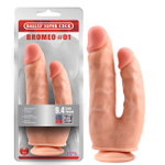 Вагинально-анальный фаллоимитатор на присоске Bromeo # 01 (Цвет: телесный)