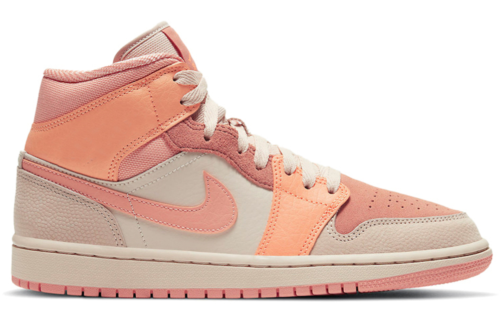 Кроссовки Jordan Air Jordan 1 Mid "Apricot Orange" (Женская размерная сетка)