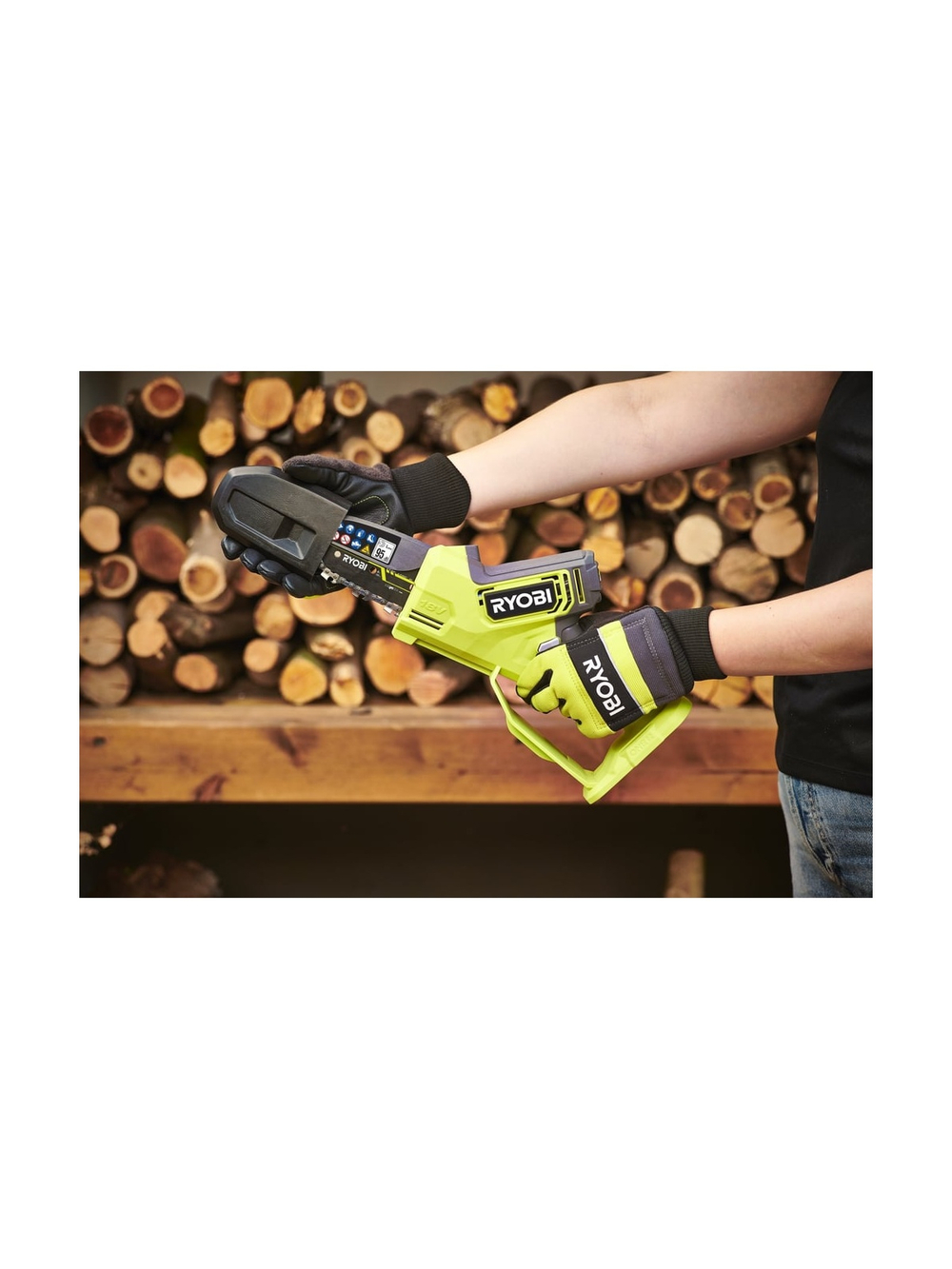 Бесщеточная цепная пила Ryobi ONE+ 18В RY18PSX10A-120 10 см 5133005434