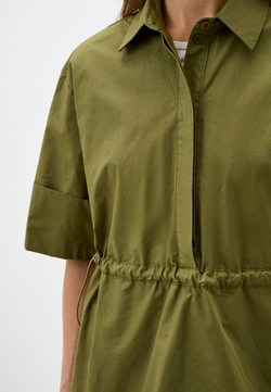 Свободная рубашка из хлопка-поплина