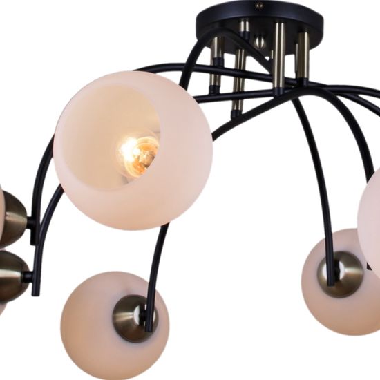 Люстра потолочная ILLUMICO E27 IL0250-8CSQ-79 BK AB