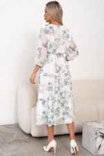 Платье Хелен (белый/цветы)-52р-р Р11-2075/13 Nikol
