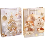 Пакет подарочный «Новогодние украшения» 41.5*32*12 см, микс