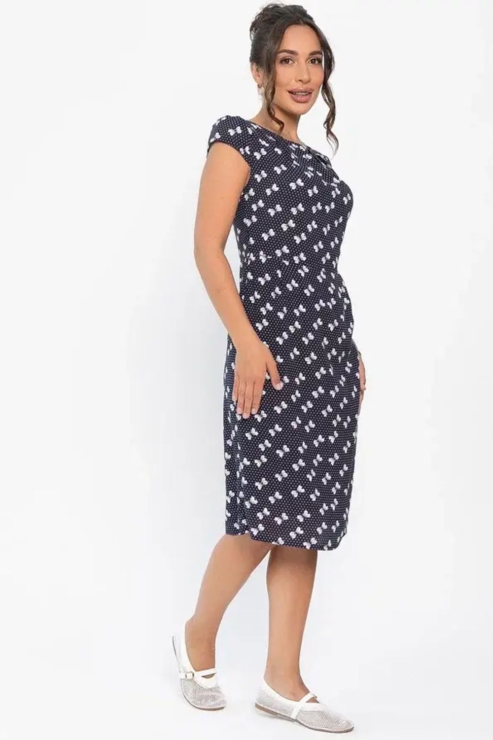 Платье Габриэль (синее/бантики) П13954-10М LT Collection