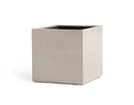 Кашпо TREEZ Effectory - Beton - Куб - Белый песок